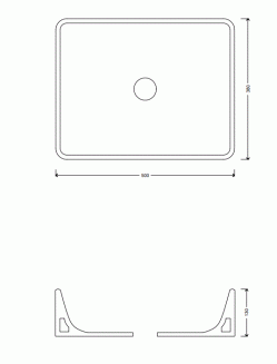 LAVABO SLIM 50X38 